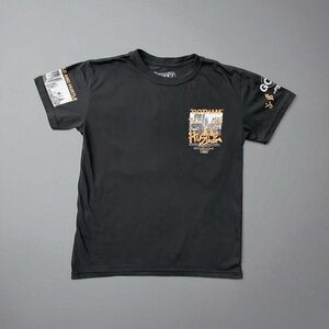Fresh Laundry T-shirt Size Med Gotham Hustle Graphic Black Short Sleeve